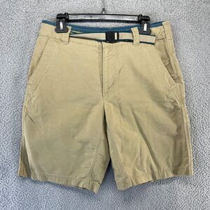 The North Face Shorts Mens 30 Tan Brown Chino Khaki Cotton Belted Hiking Outdoor